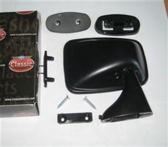 Picture of DOOR MIRROR BLACK RH SPIT/TR6/TR7(GAM154A)