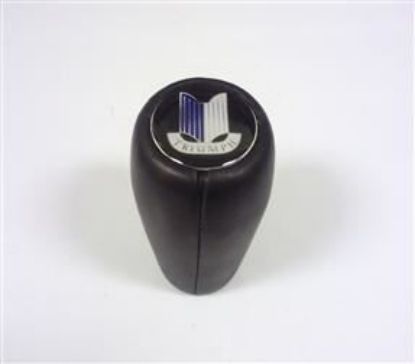 Picture of GEAR LEVER KNOB BLACK LEATHER (SELF THREAD TYPE)(JPR243)